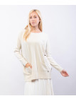 maglione basic con tasche