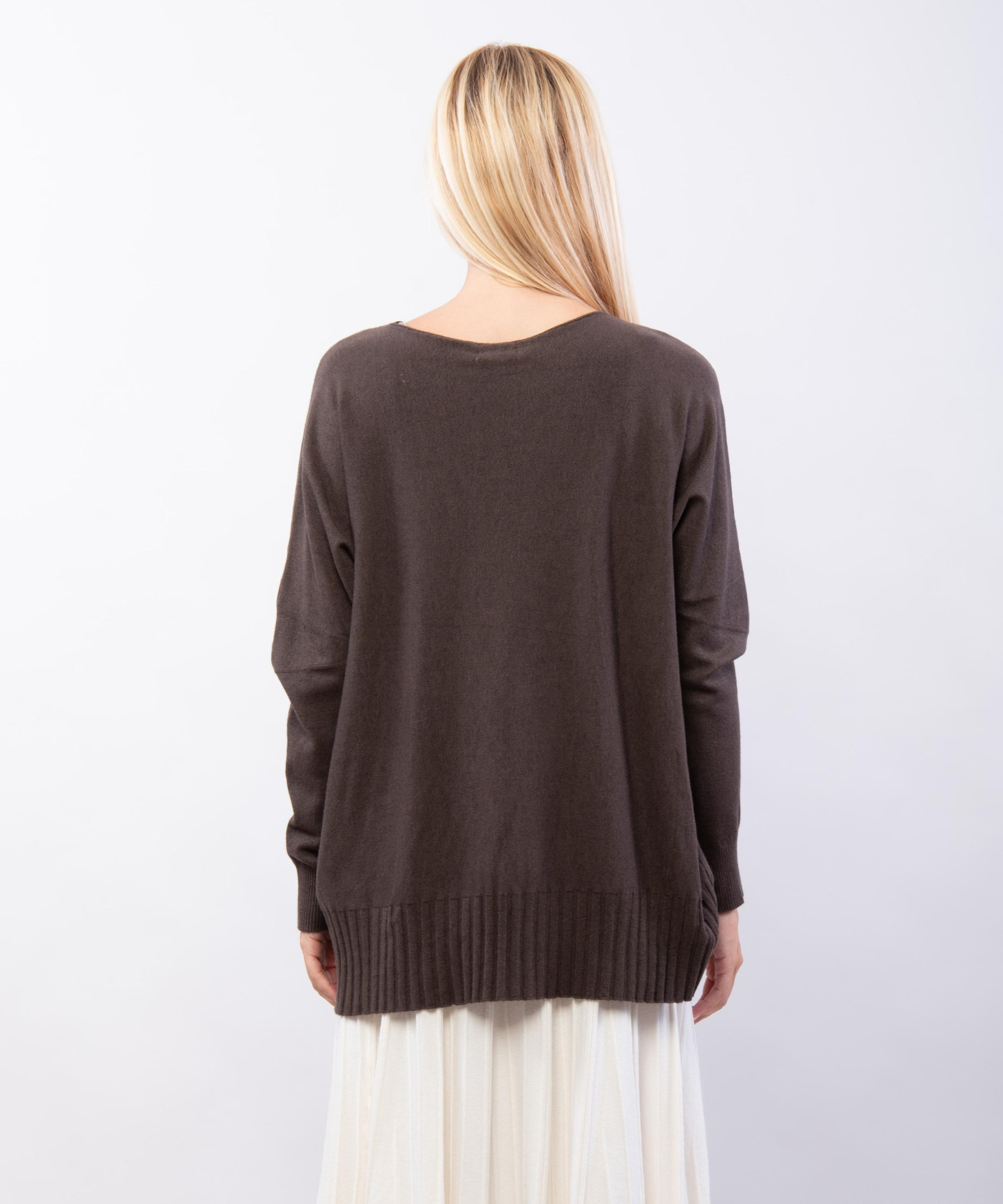 maglione basic con tasche