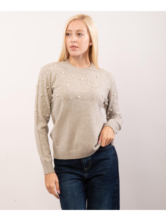Maglione con perline