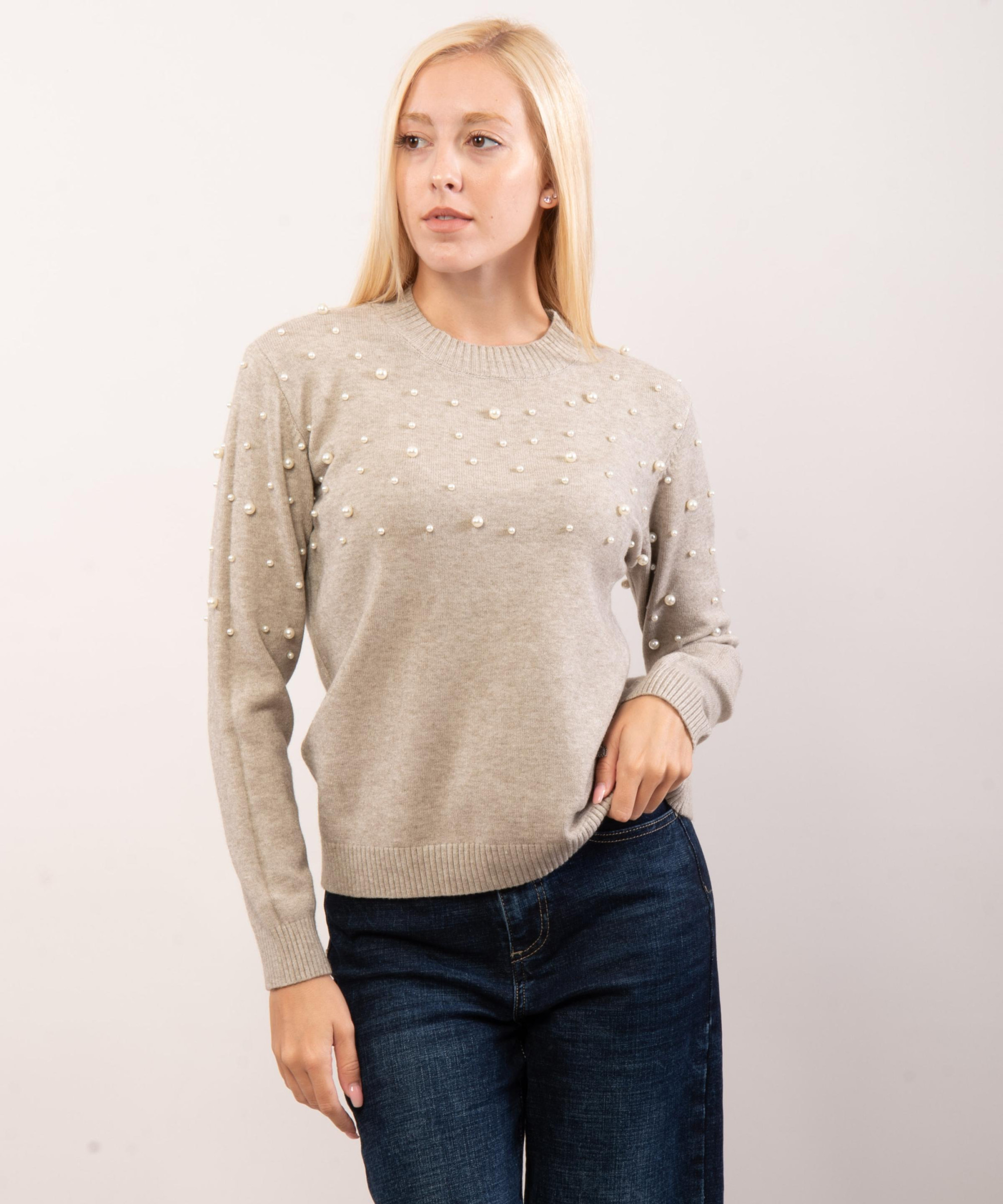 Maglione con perline