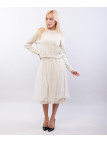 abito in maglia e tulle