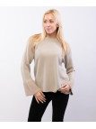 maglione con manica a pelo