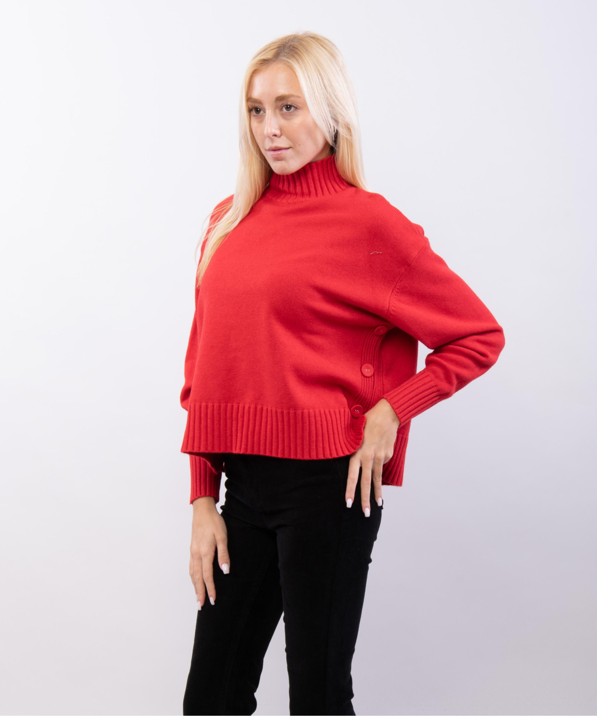 maglia con mezzo collo