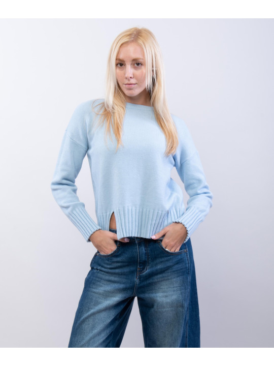 maglia con bordo a coste
