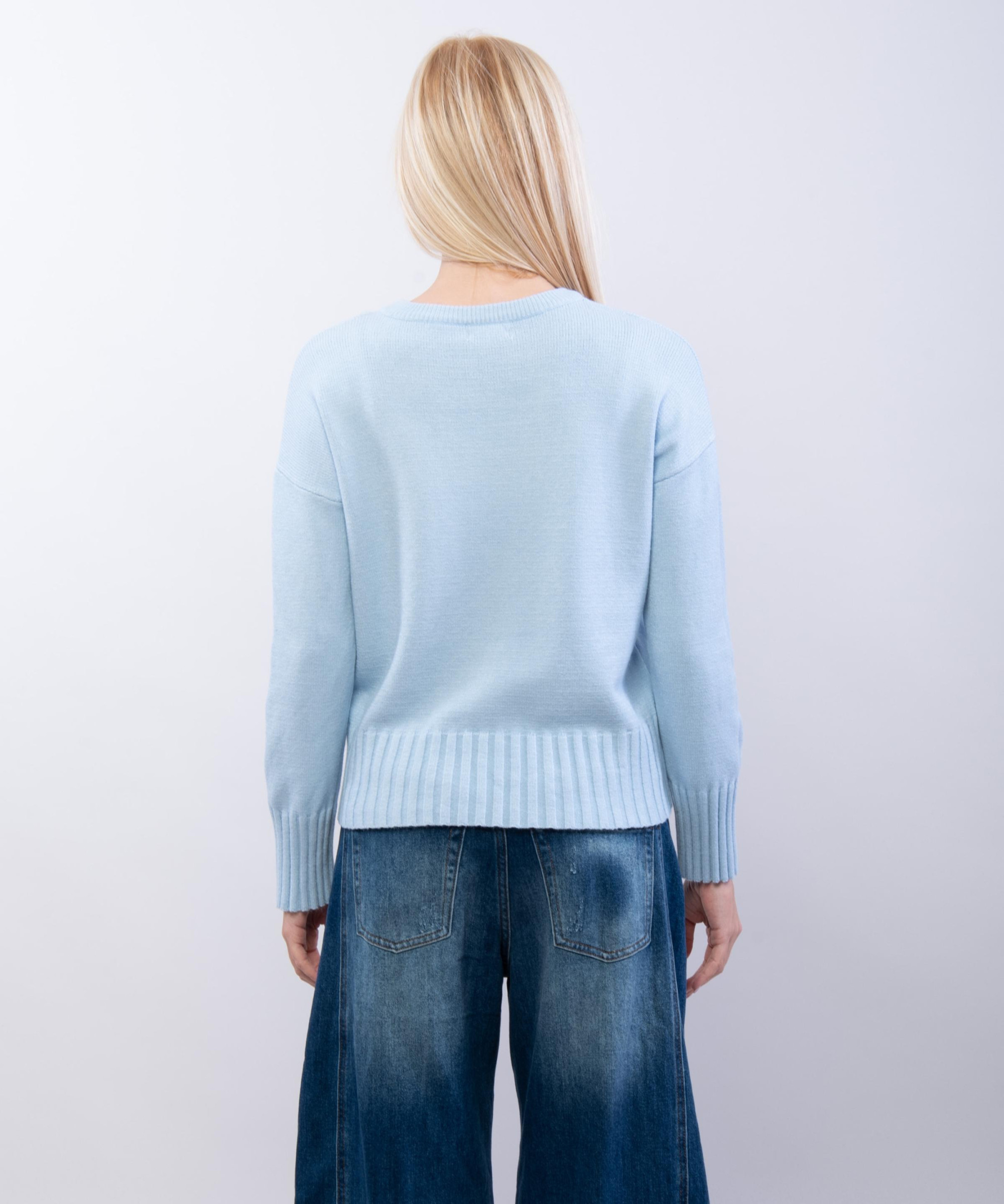 maglia con bordo a coste