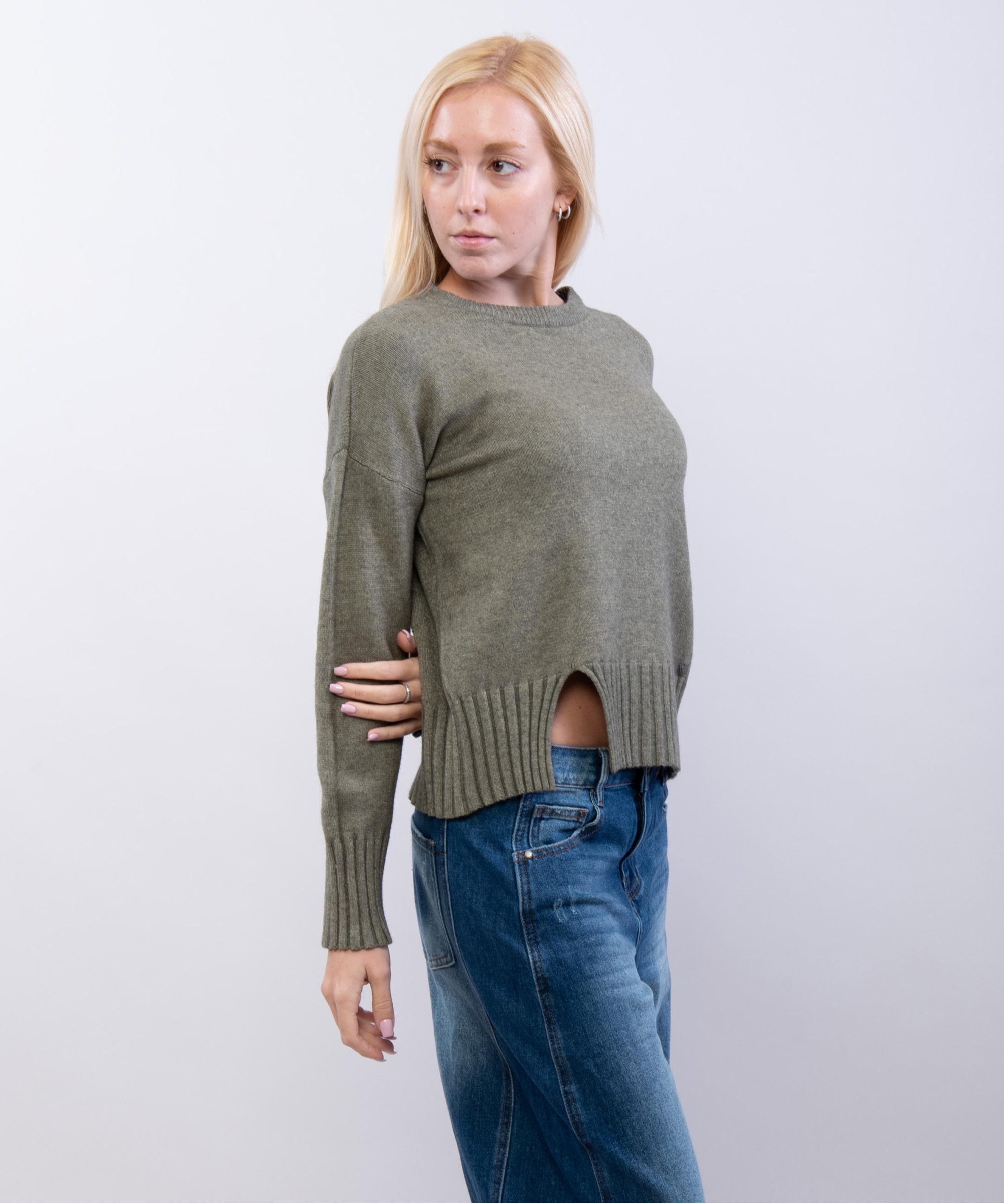 maglia con bordo a coste