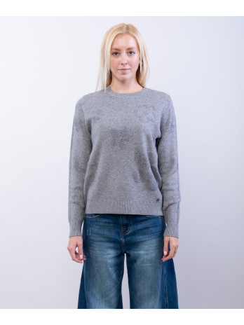 Maglia con ricamo fiori