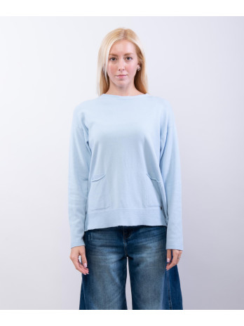 Maglia con rifinitura collo e tasche