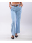 Pantalone a Palazzo con Cintura 46% cotone 42% poliestere 12% elastico