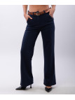 Pantalone a Palazzo con Cintura 46% cotone 42% poliestere 12% elastico