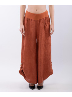 Culotte di Lino con fascia elasticizzata 100% lino