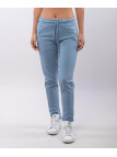 Jogger con elastico e tasche zip laterali 95% cotone 5% elastico
