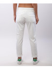 Jogger con elastico e tasche zip laterali 95% cotone 5% elastico