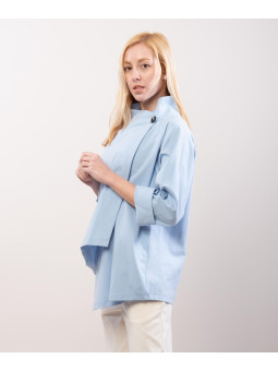 Trench in Maglia Asimmetrica 66% cotone 28%poliammide 6% elastan