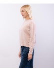 maglia semplice con pallini ricamo