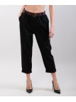 pantaloni cotone con cinture