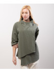 Trench in Maglia Asimmetrica 66% cotone 28%poliammide 6% elastan