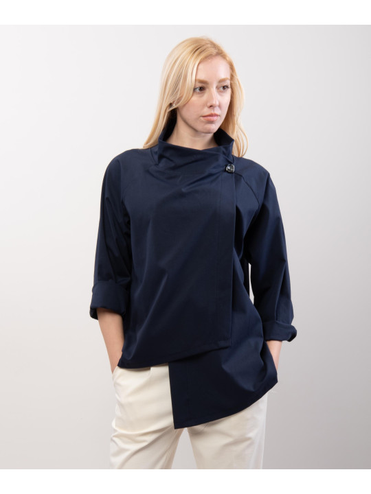 Trench in Maglia Asimmetrica 66% cotone 28%poliammide 6% elastan