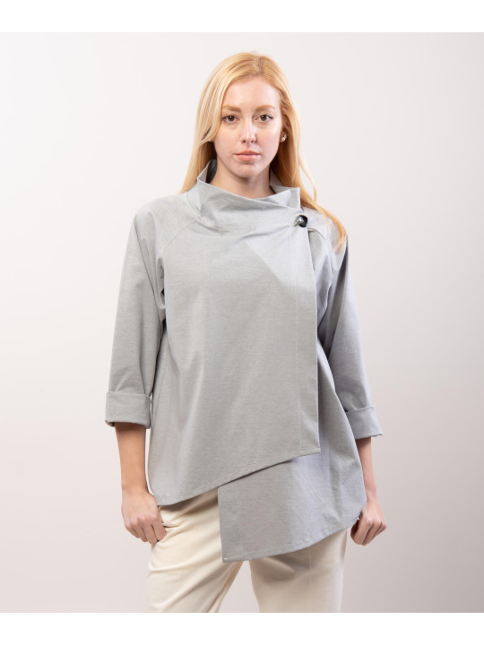Trench in Maglia Asimmetrica 66% cotone 28%poliammide 6% elastan