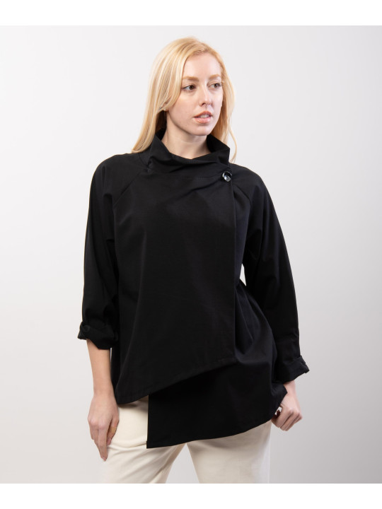 Trench in Maglia Asimmetrica 66% cotone 28%poliammide 6% elastan