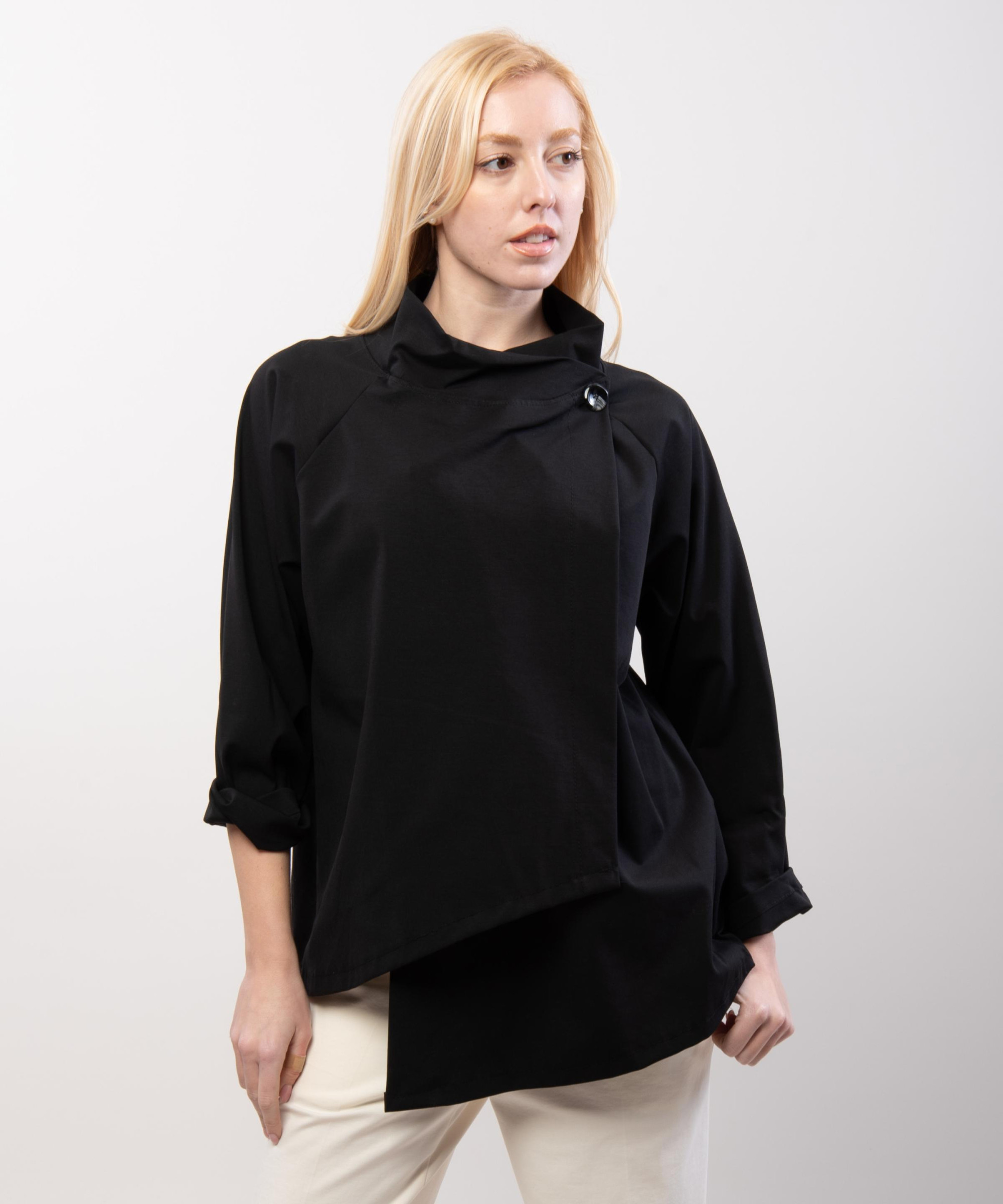 Trench in Maglia Asimmetrica 66% cotone 28%poliammide 6% elastan
