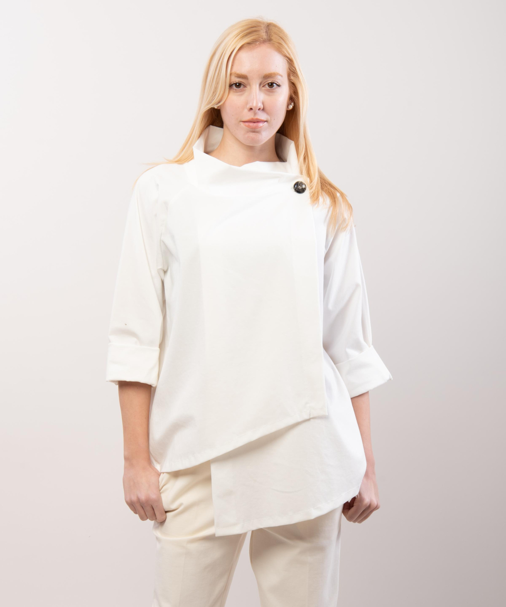 Trench in Maglia Asimmetrica 66% cotone 28%poliammide 6% elastan