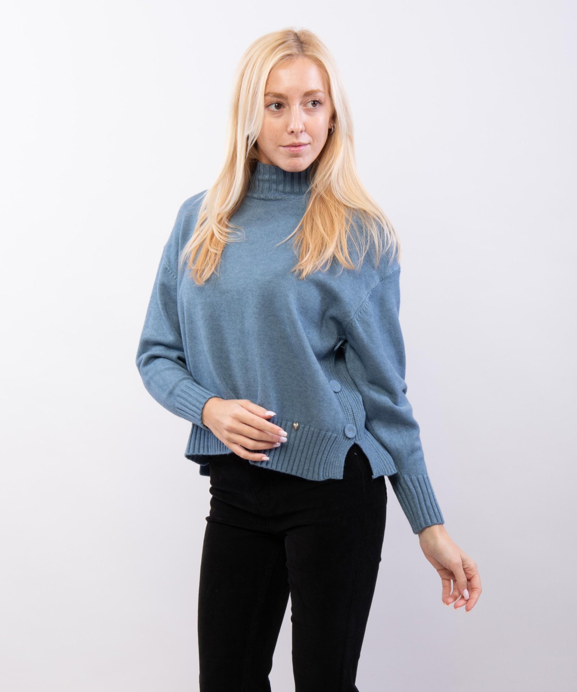 maglia con mezzo collo