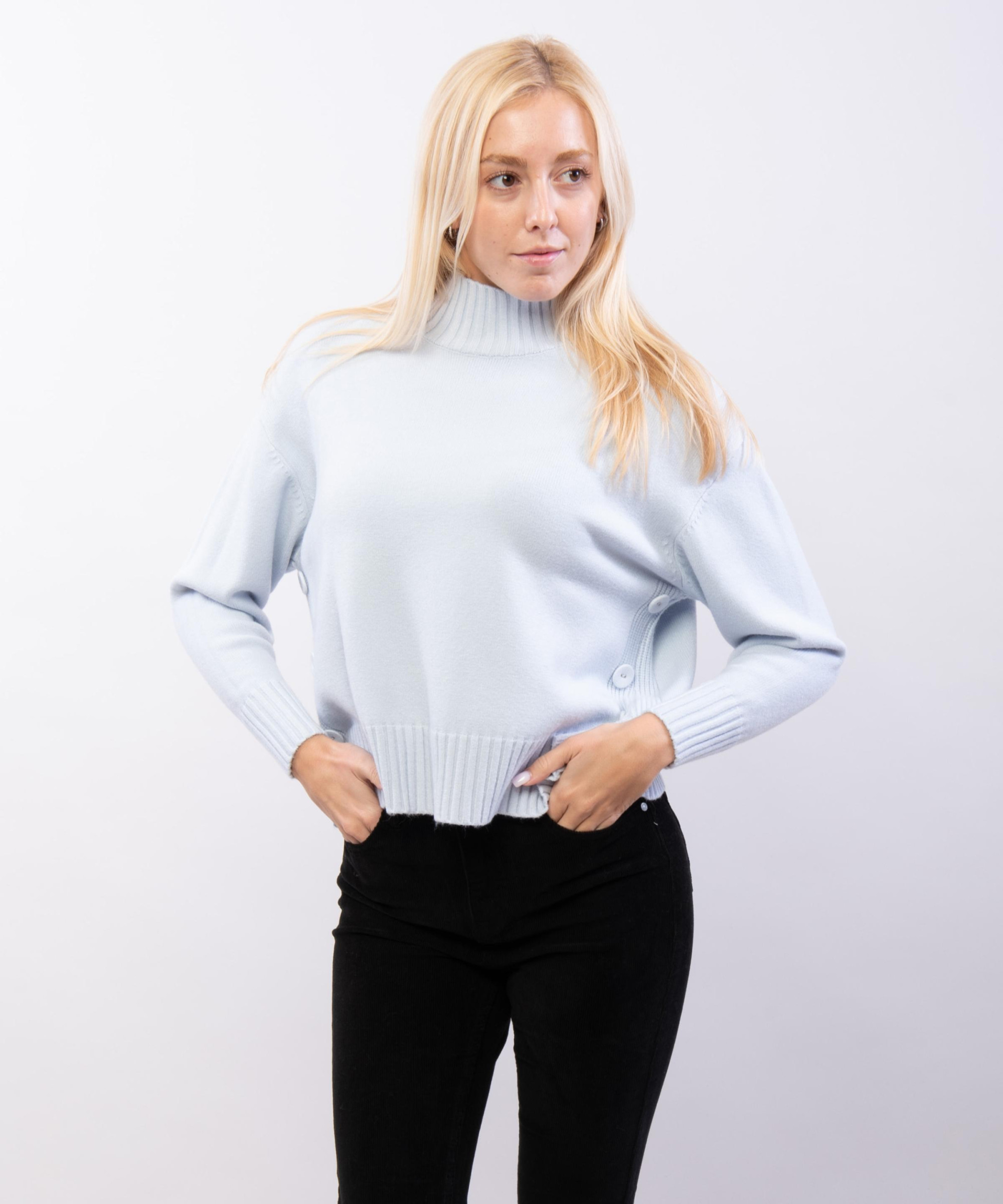 maglia con mezzo collo