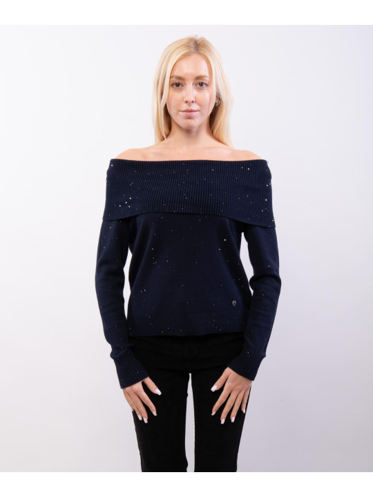 maglia con collo e palettes