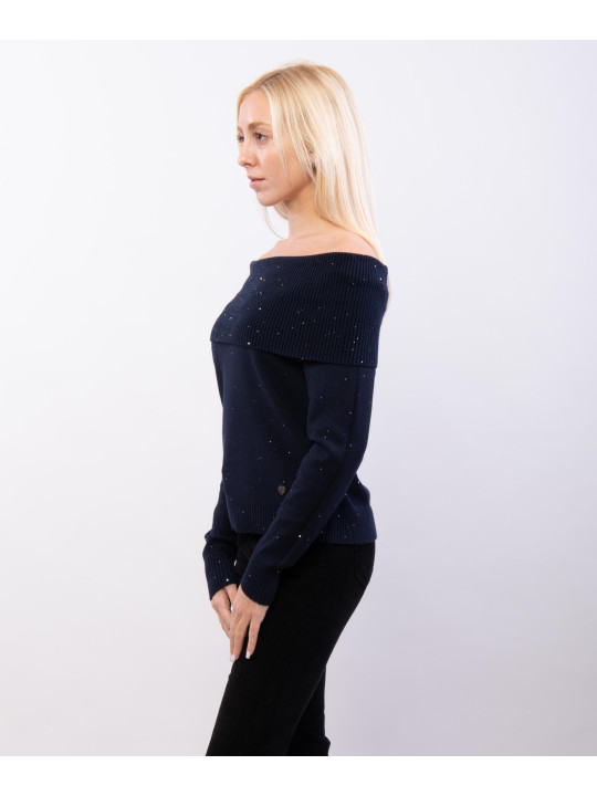 maglia con collo e palettes