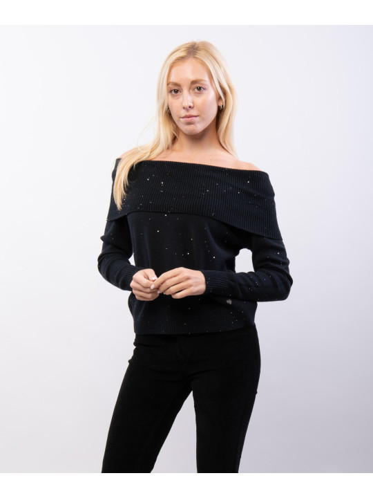 maglia con collo e palettes