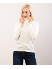 Maglione con collo e orlo a volant