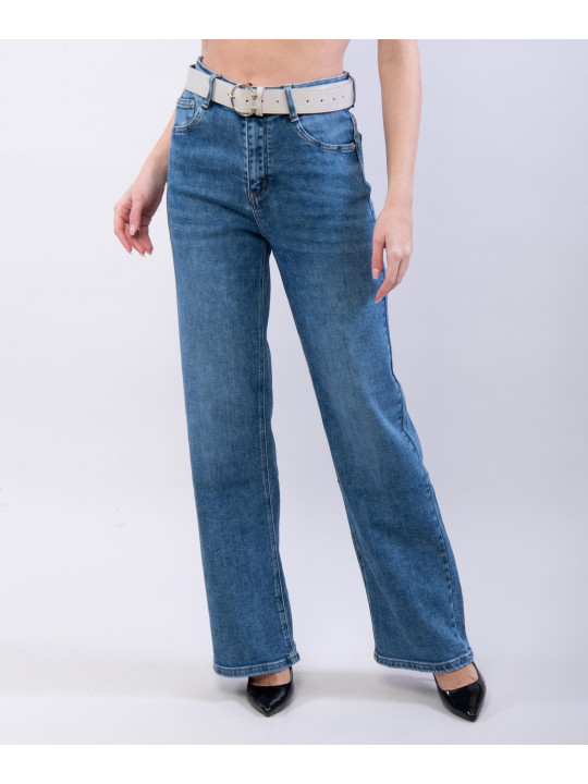 Jeans a Palazzo con cintura