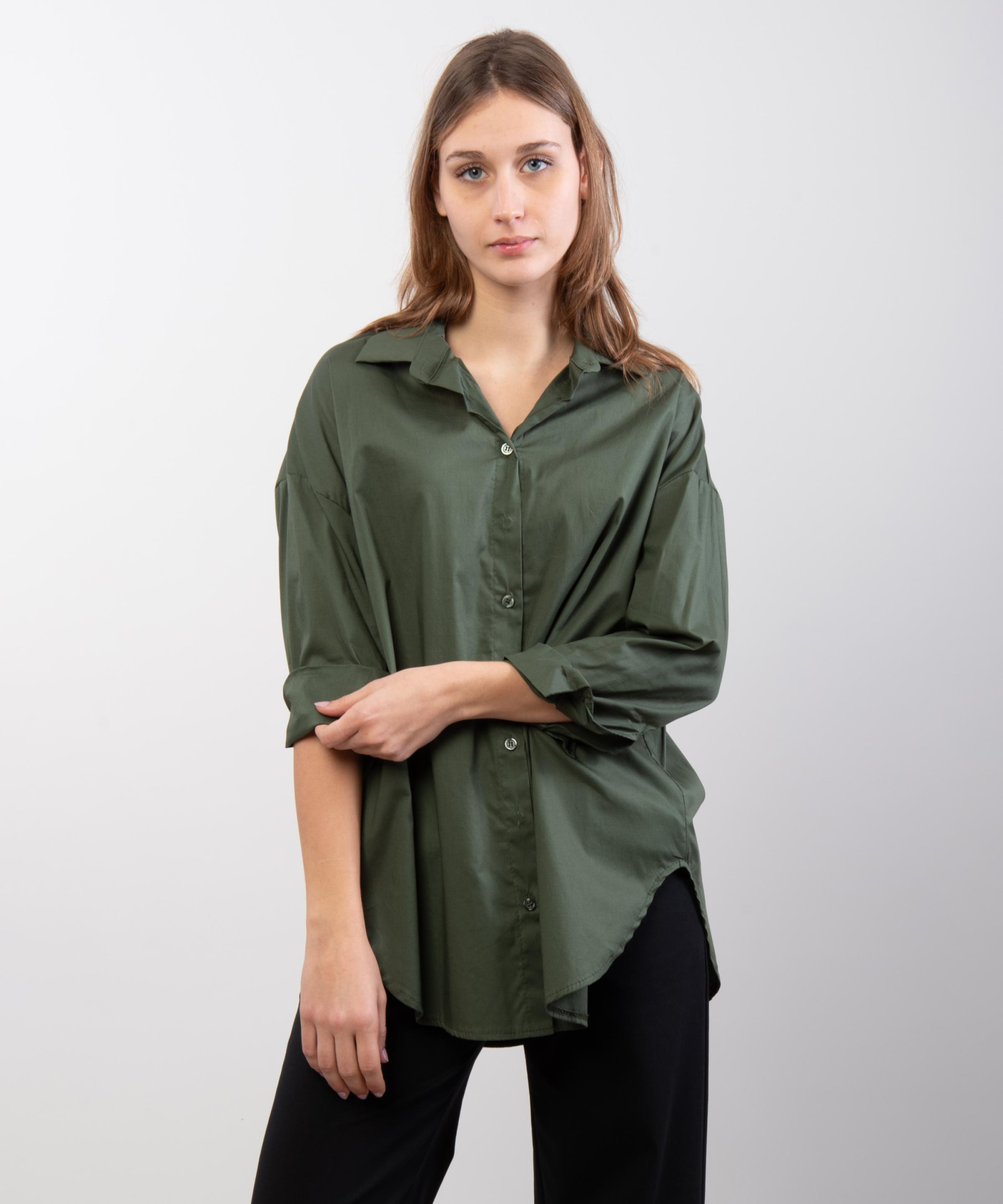 camicia classica oversized