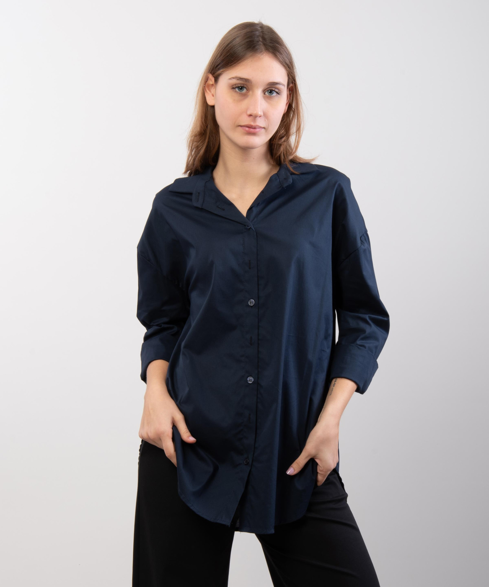 camicia classica oversized