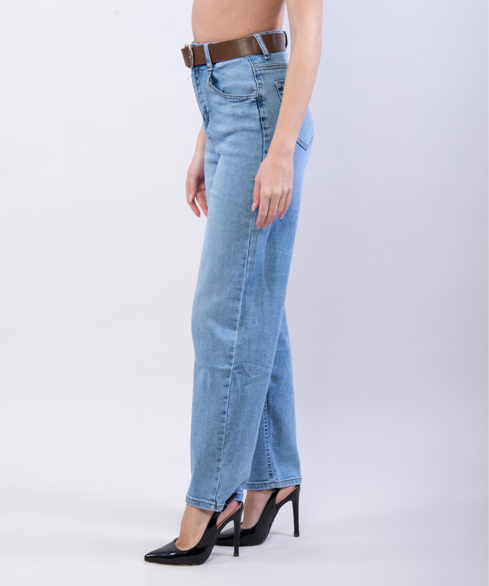 Jeans a Palloncino con cintura