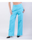 Pantaloni a Palazzo con Bottoni