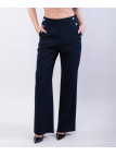 Pantaloni a Palazzo con Bottoni