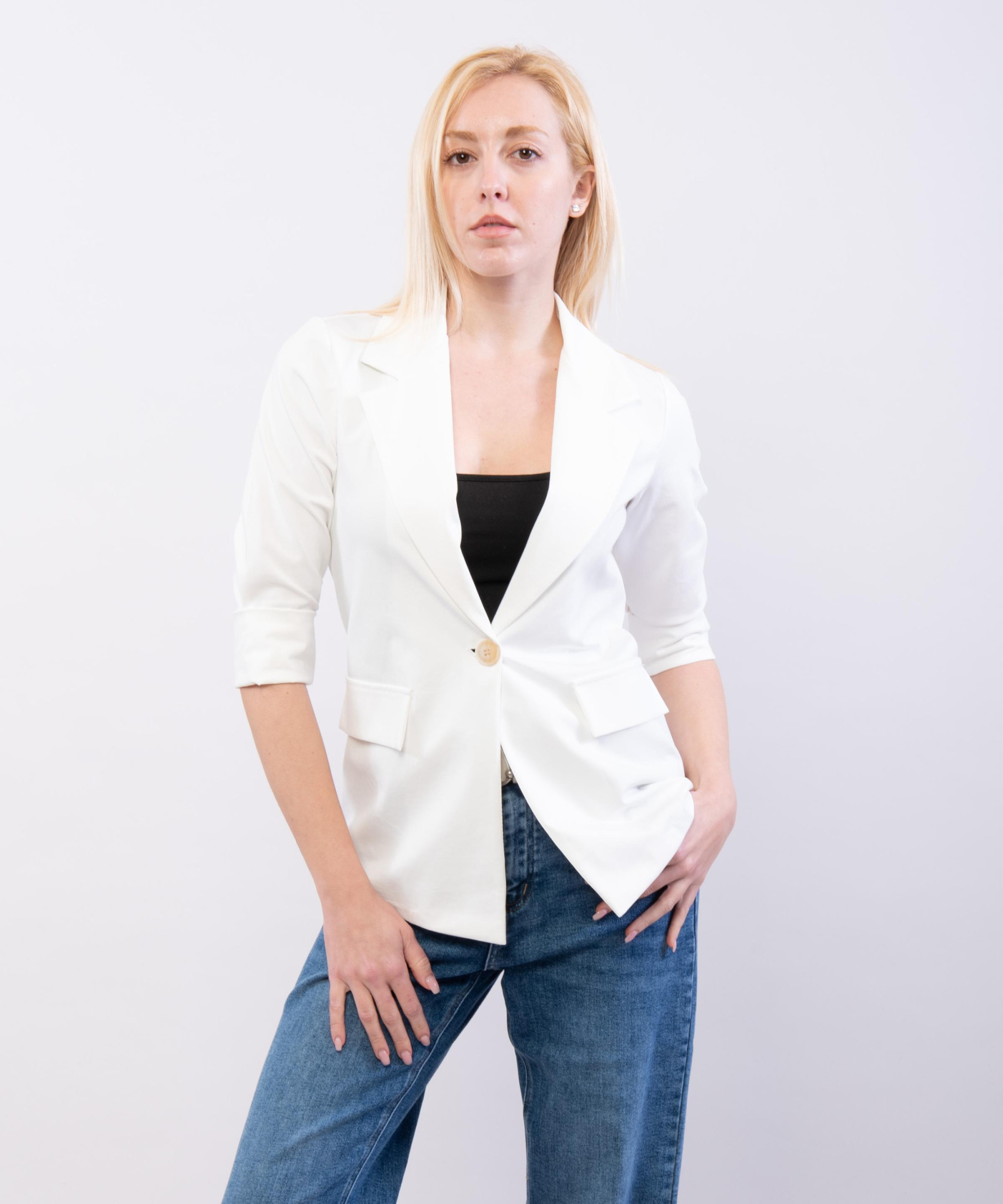 Blazer in Maglia Monopetto
