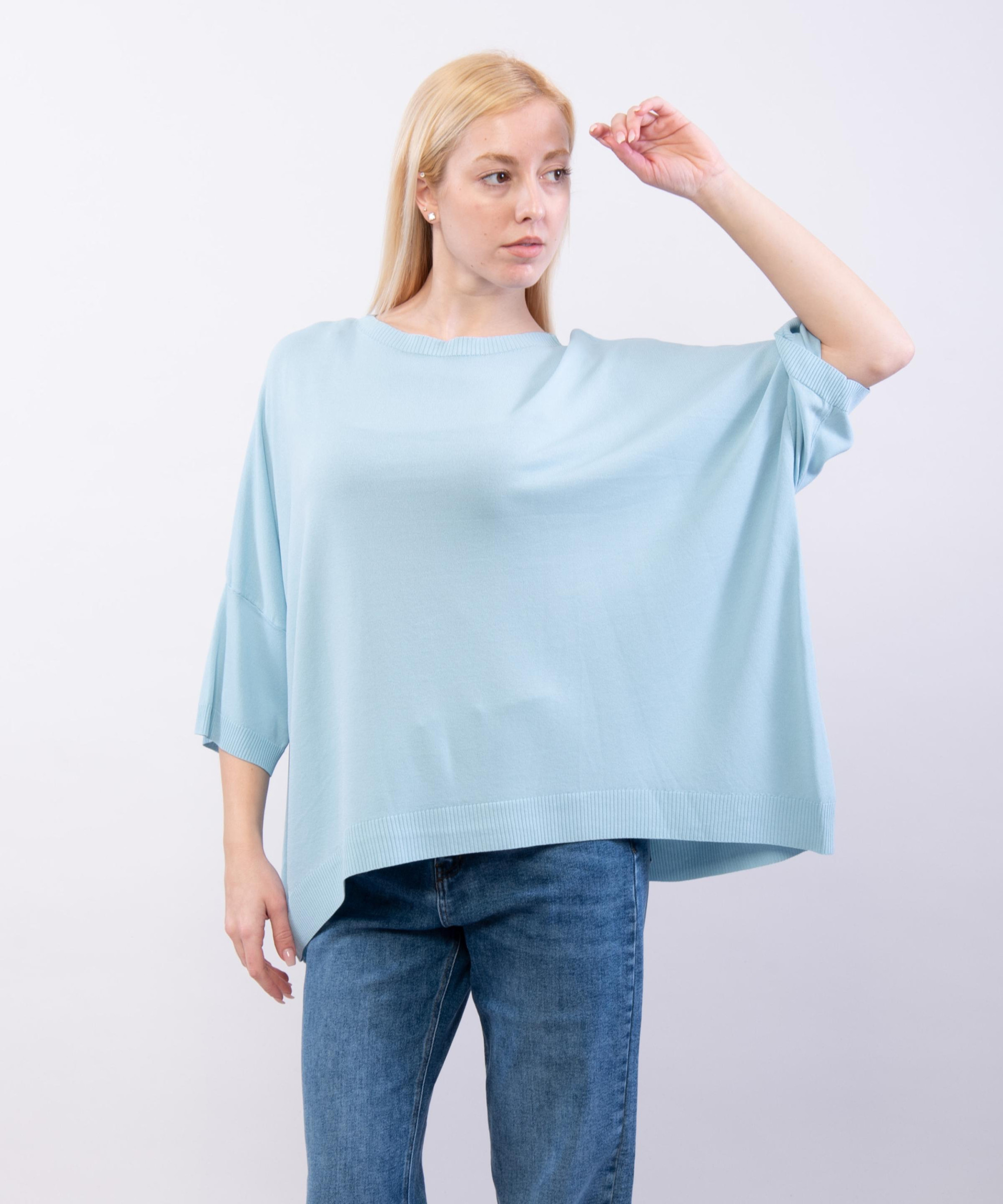 Maglia Oversize con Spalla Scesa