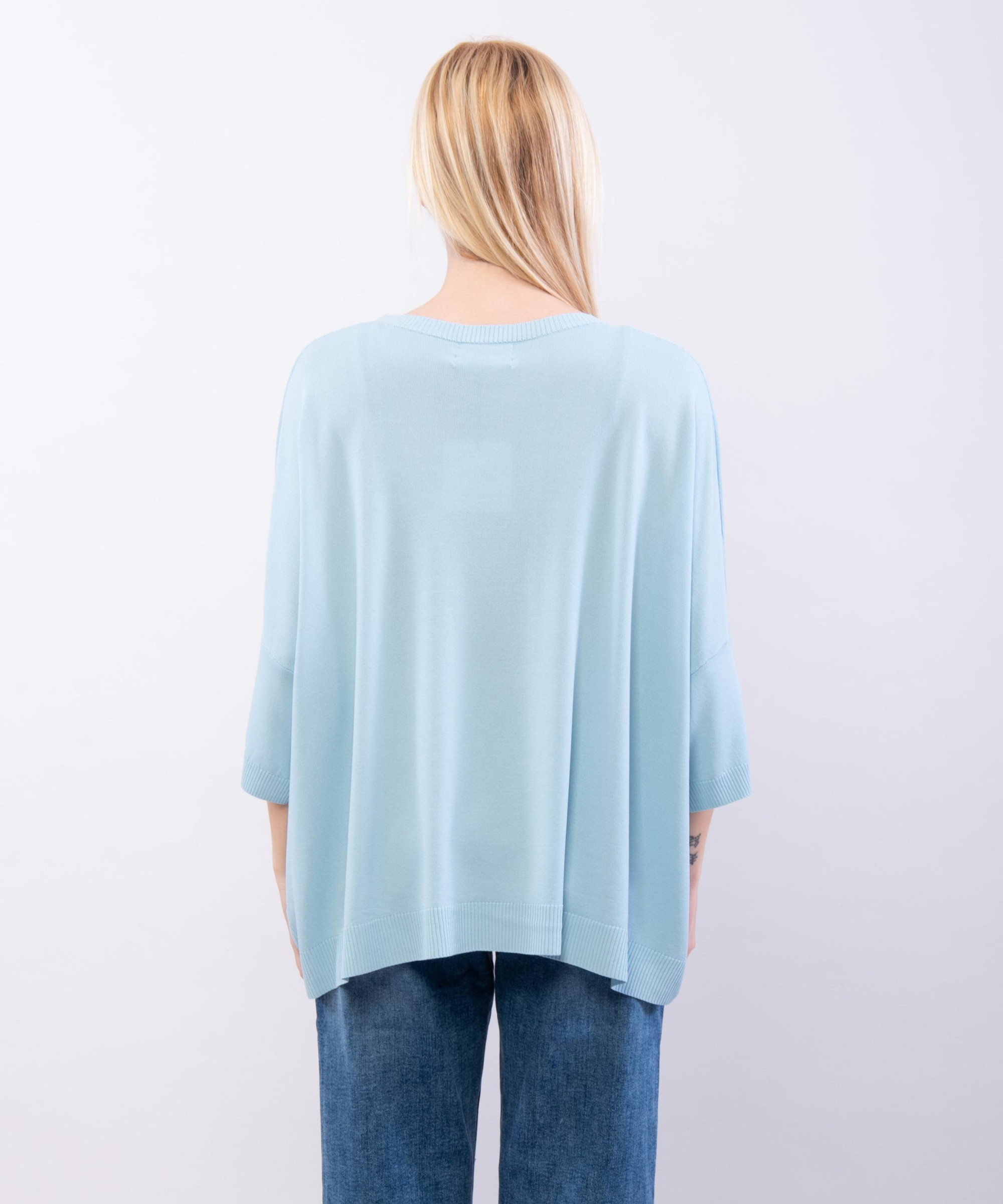 Maglia Oversize con Spalla Scesa