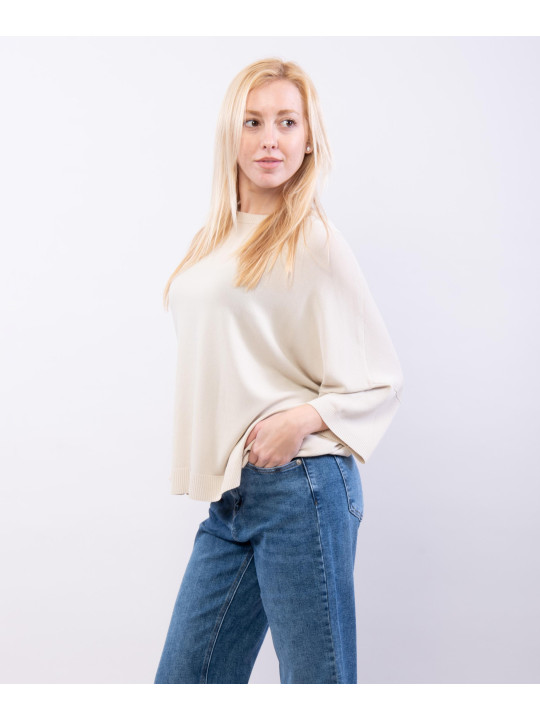 Maglia Oversize con Spalla Scesa
