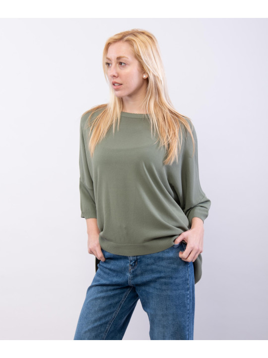 Maglia Oversize con Spalla Scesa