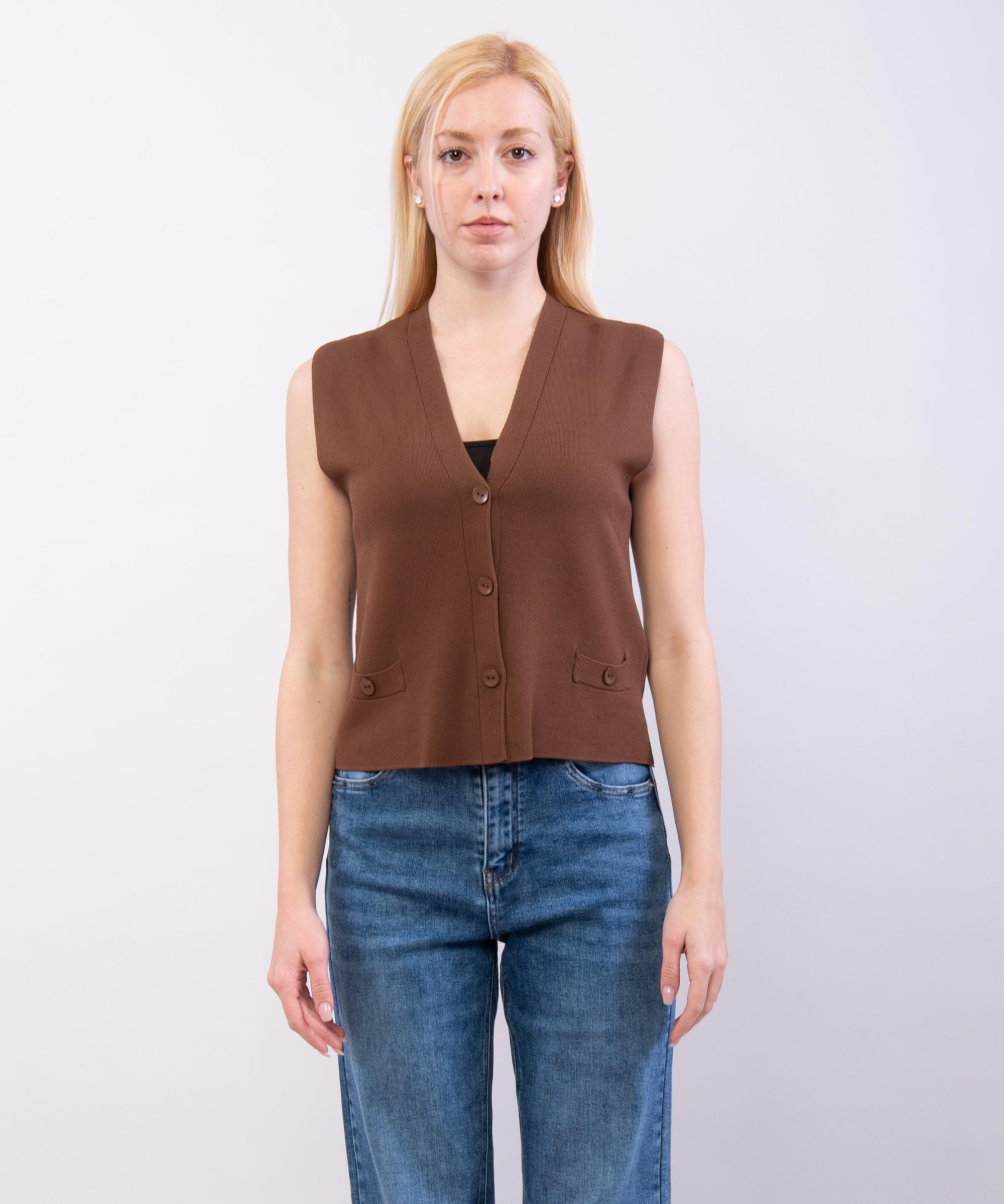 gilet in viscosa