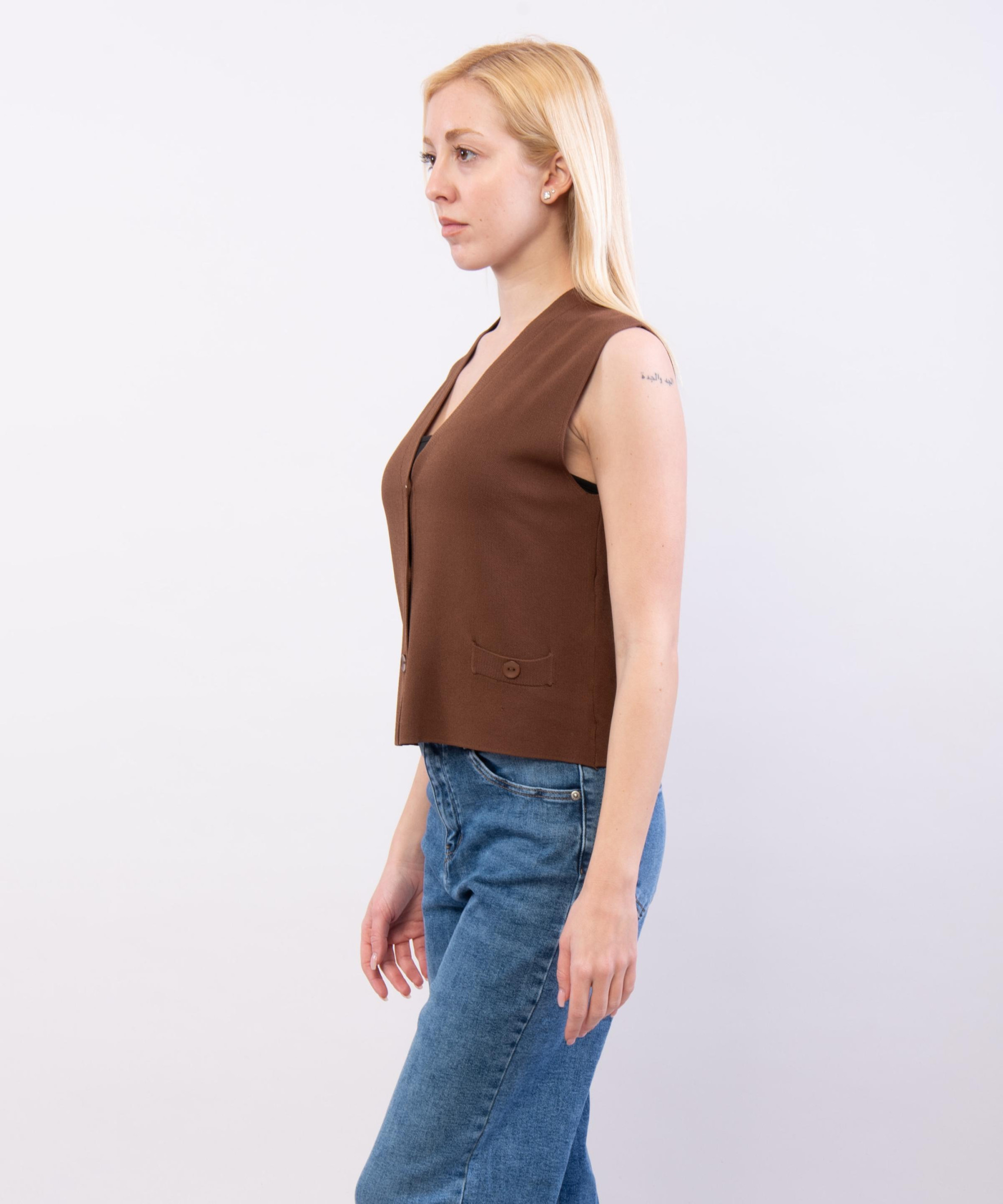 gilet in viscosa
