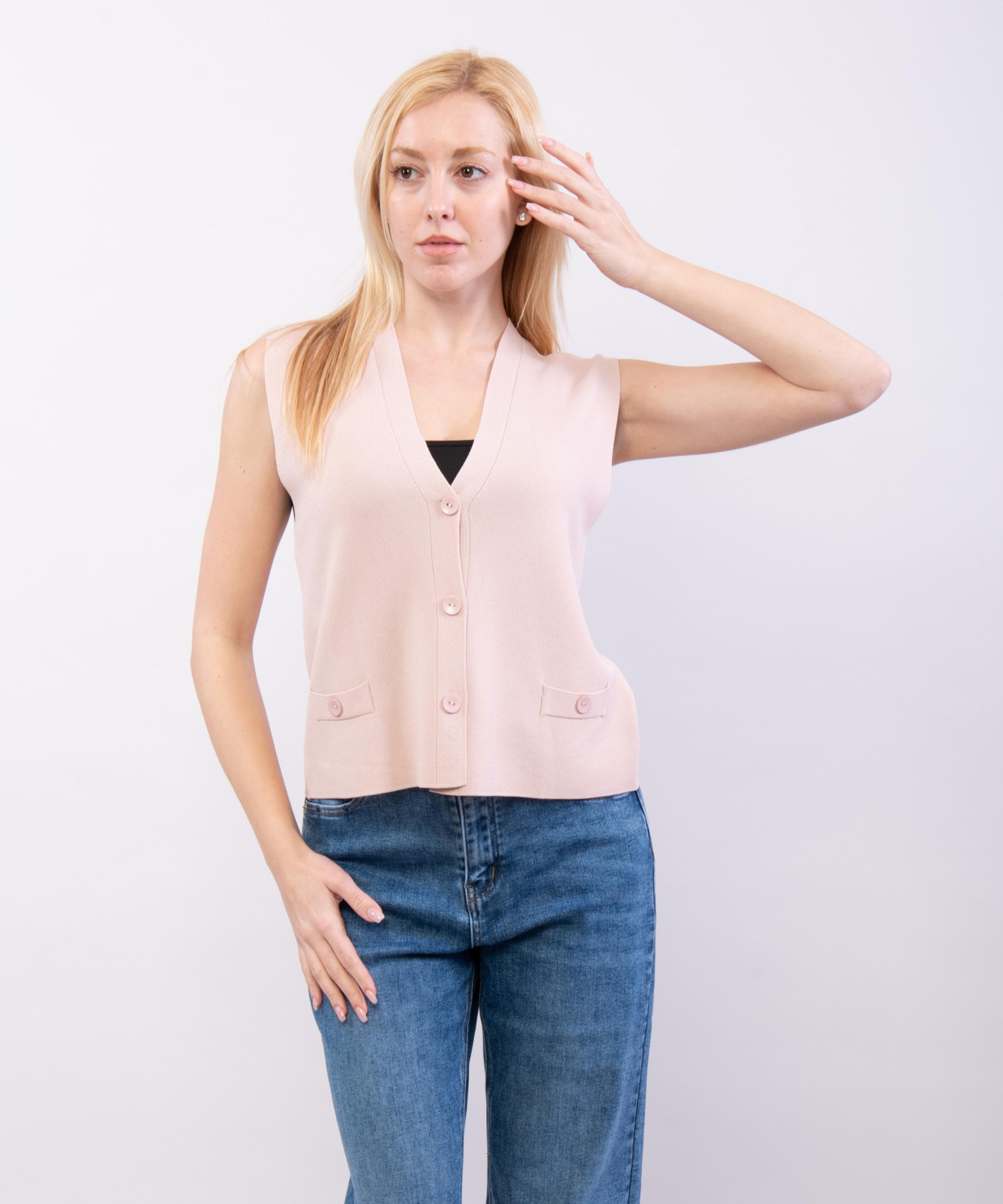 gilet in viscosa