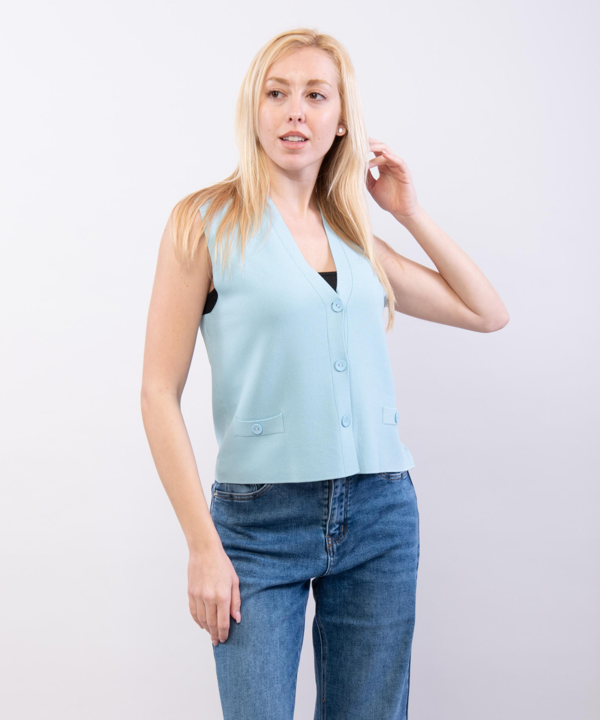 gilet in viscosa