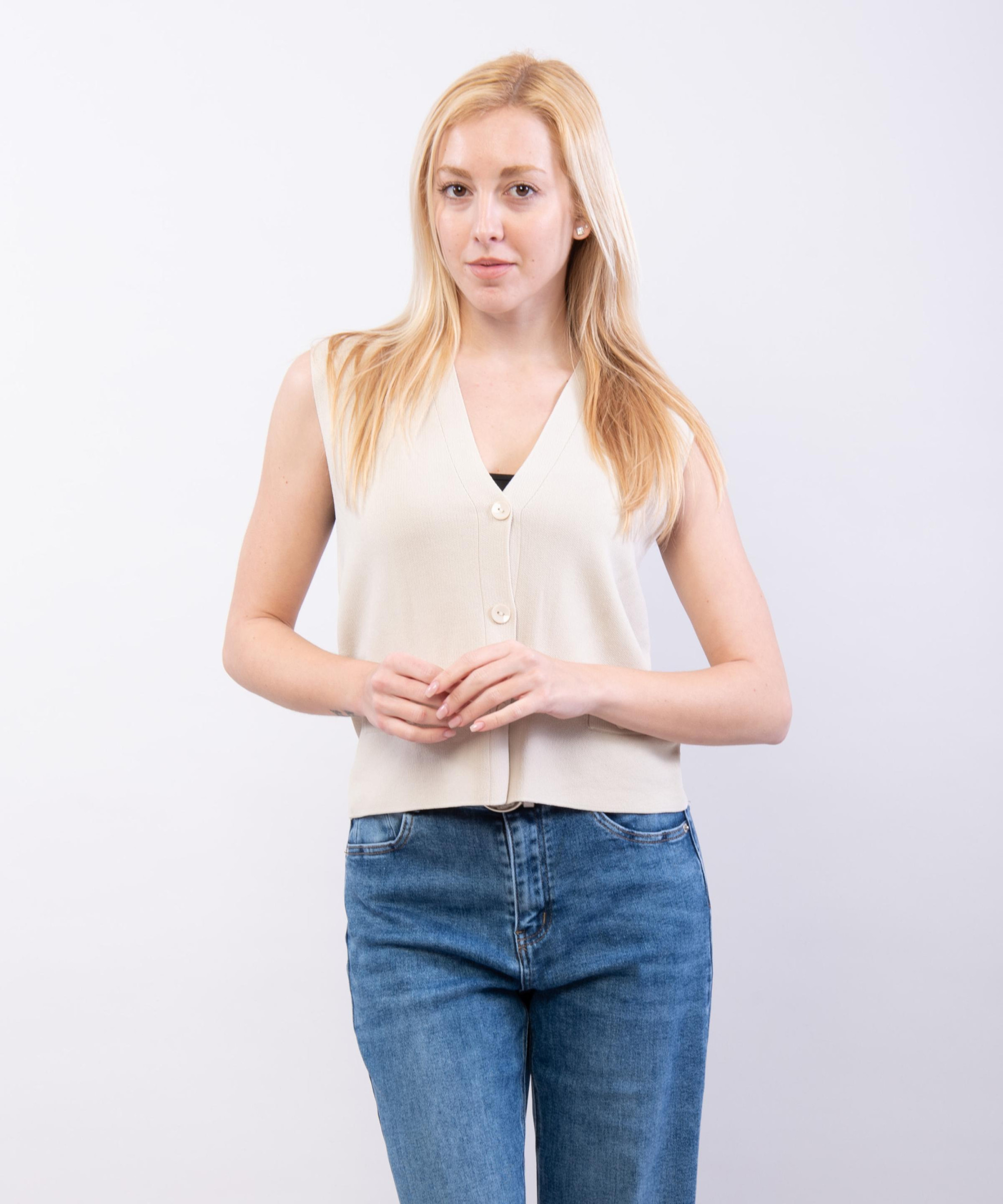 gilet in viscosa