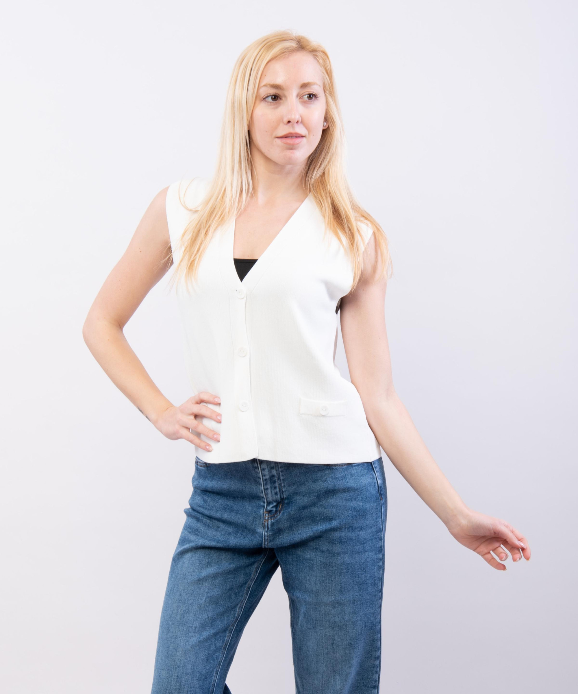 gilet in viscosa