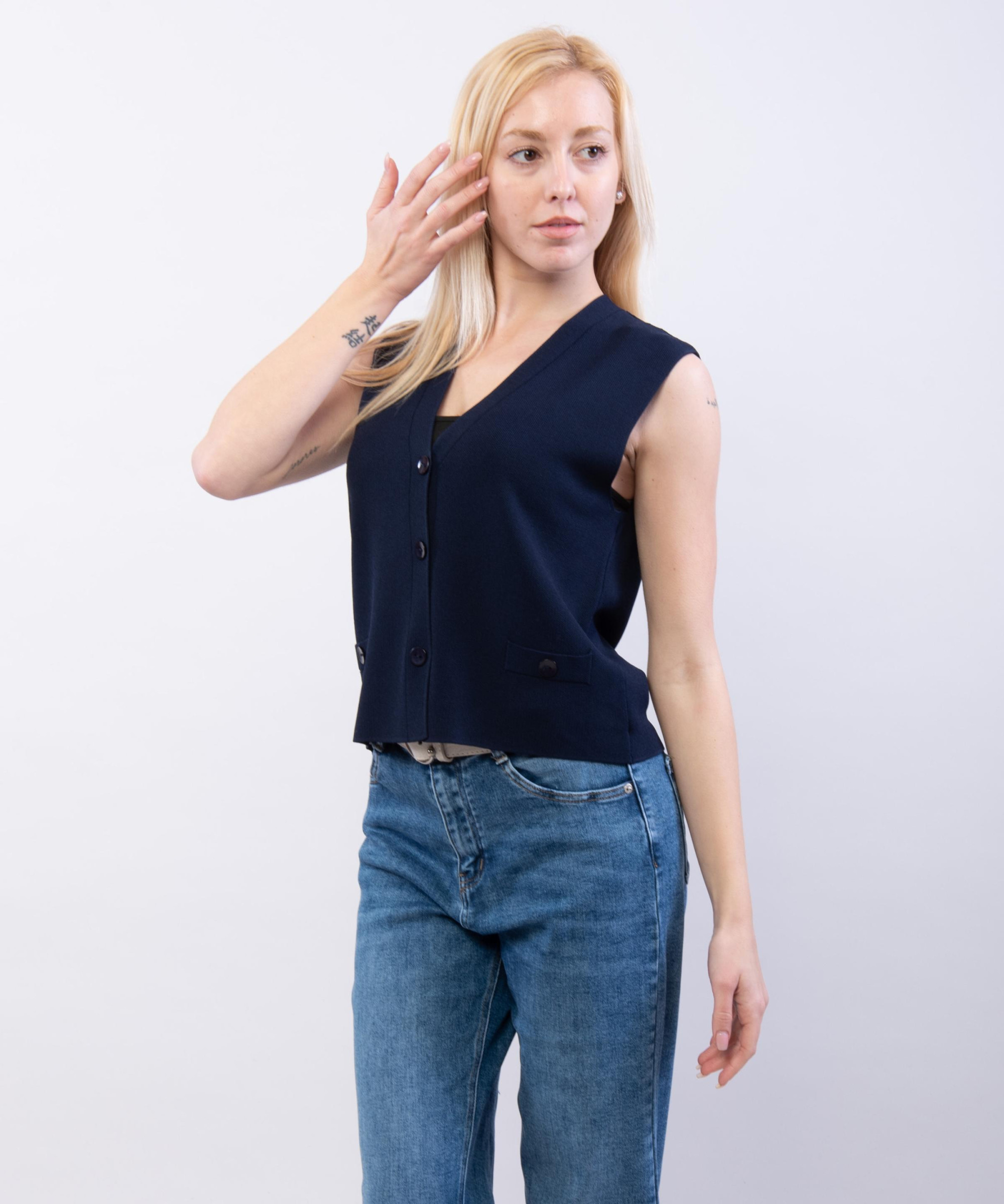 gilet in viscosa